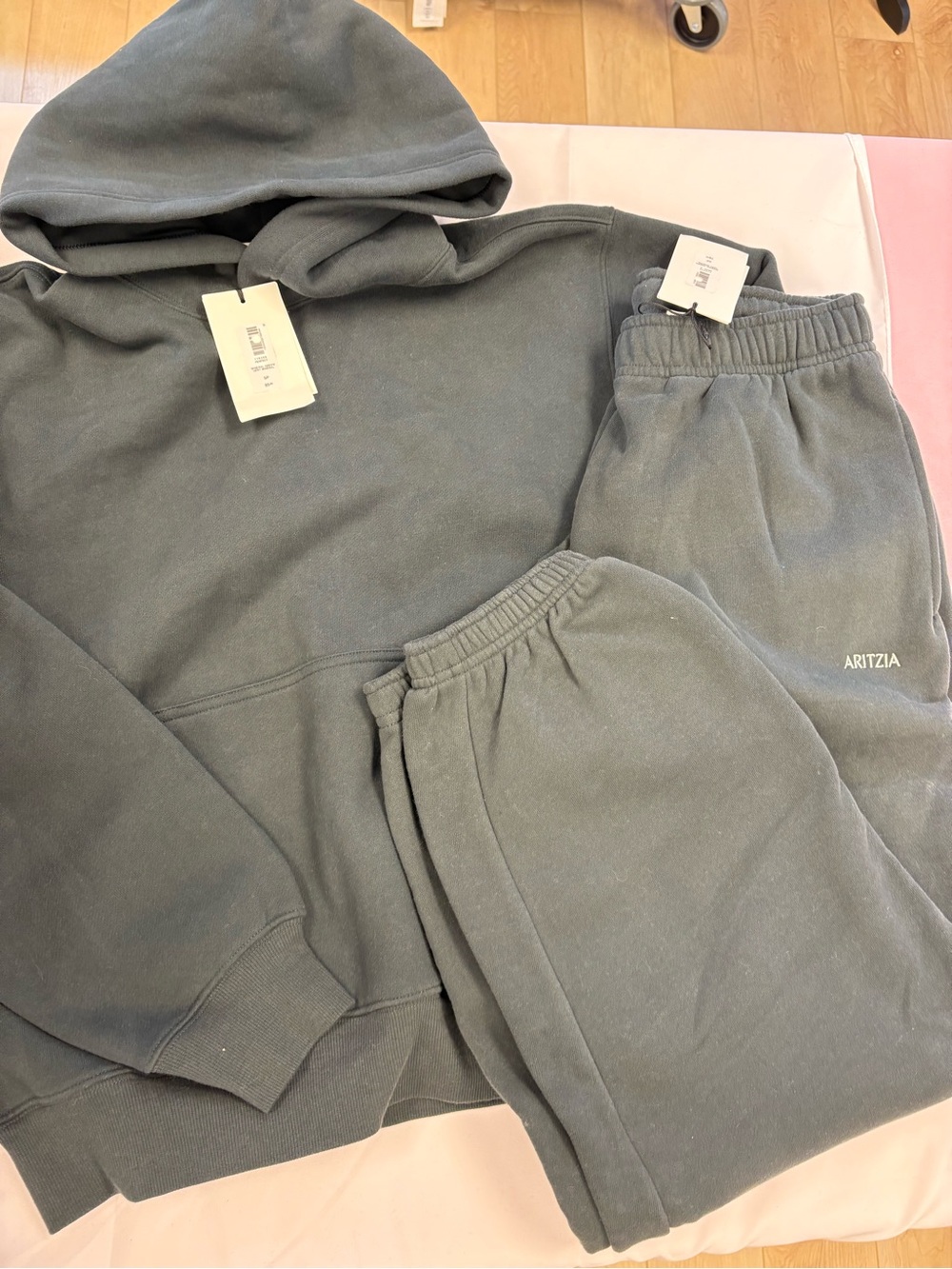 NWT aritzia sweatfleece set